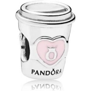 Pandora Take a Break Coffee Cup Charm